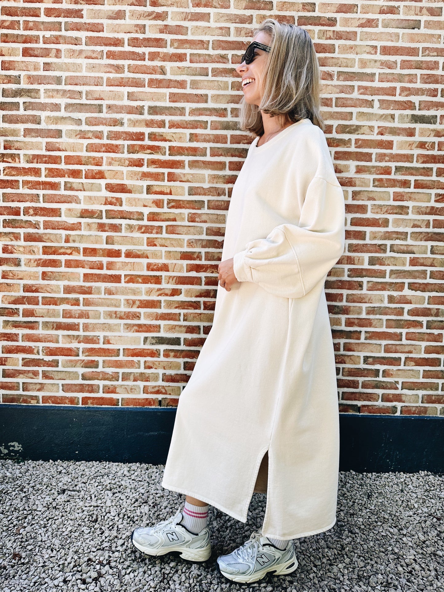 Lieke jurk creme