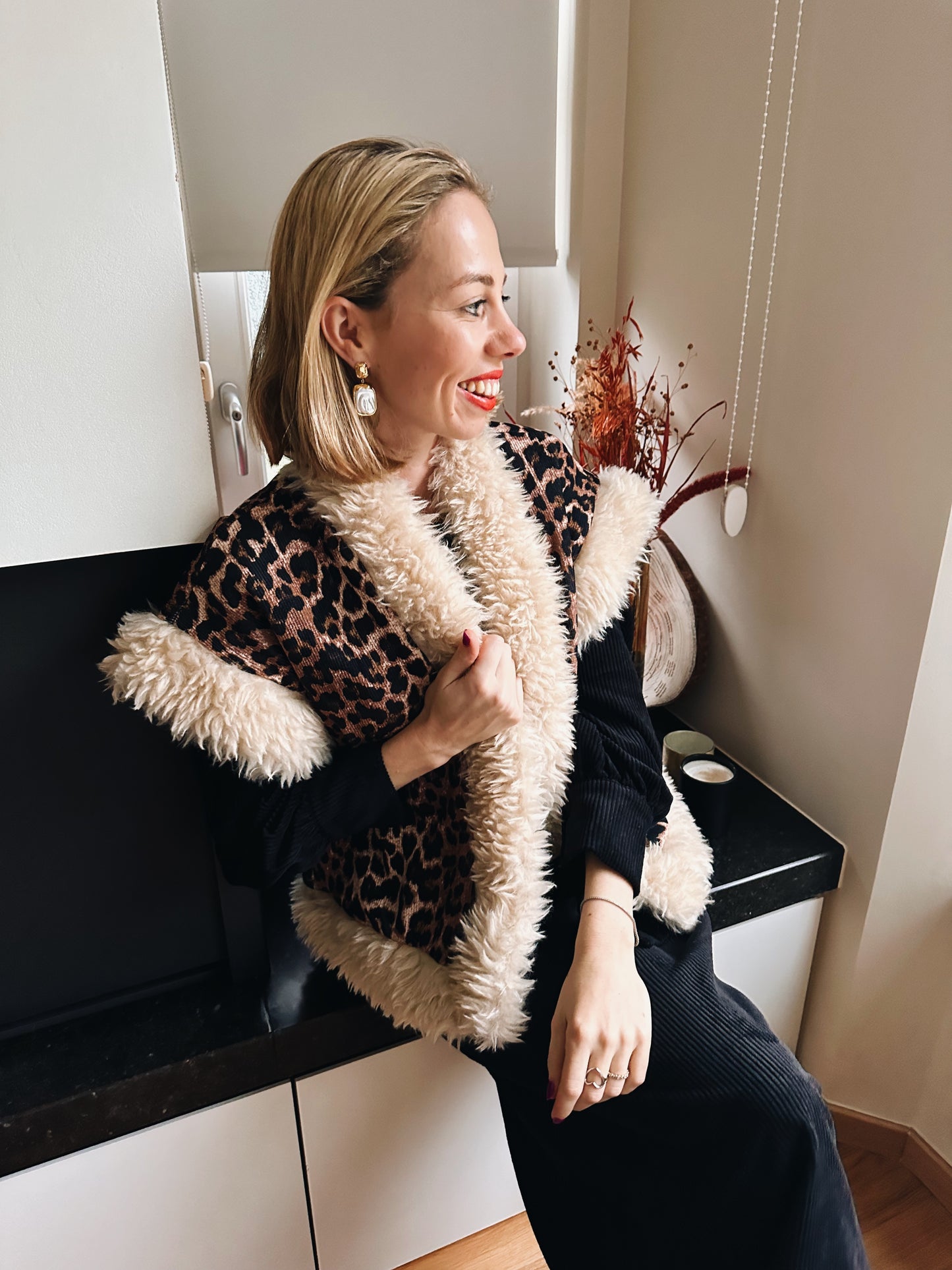 Rachel gilet luipaard