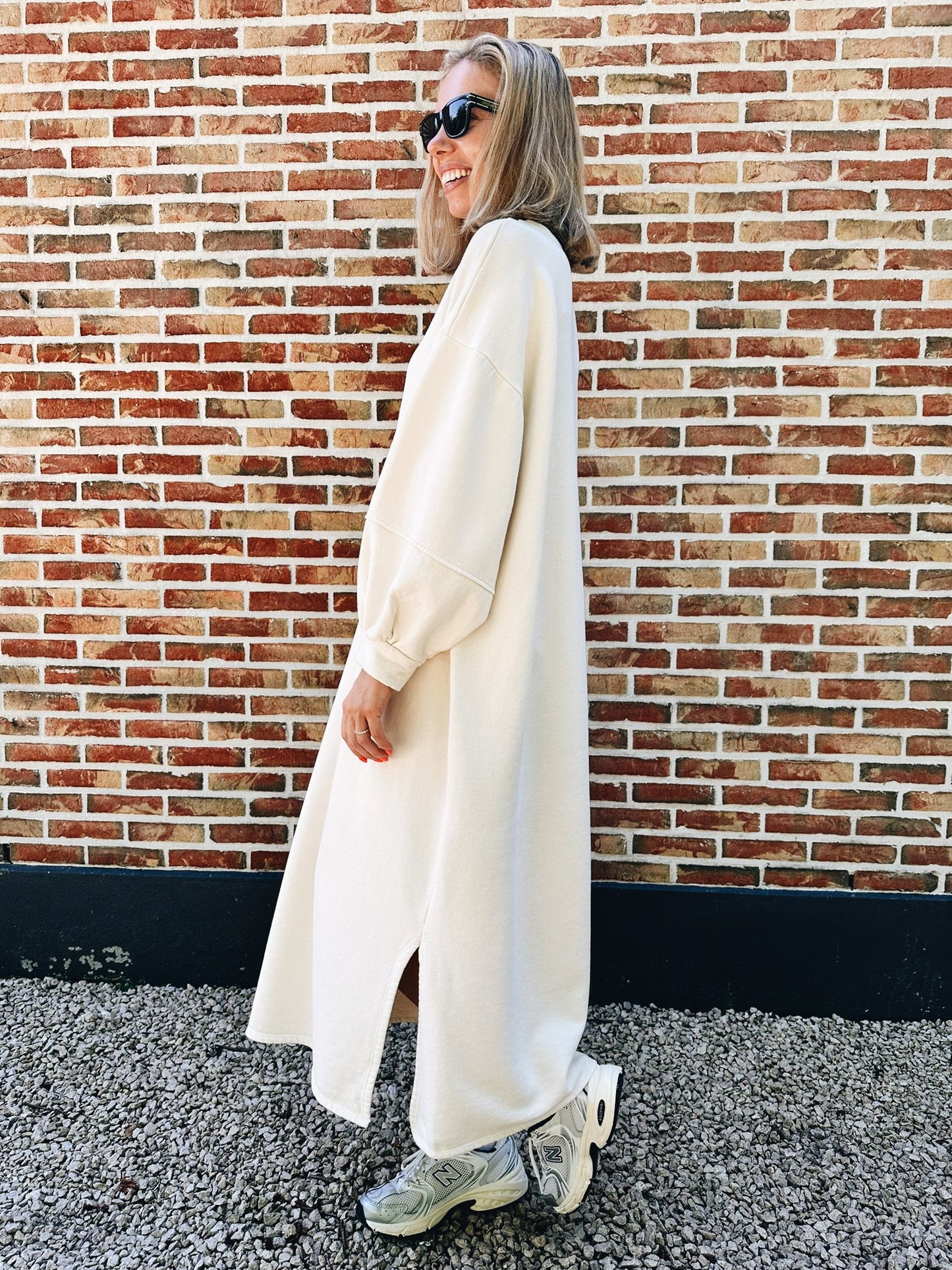 Lieke jurk creme
