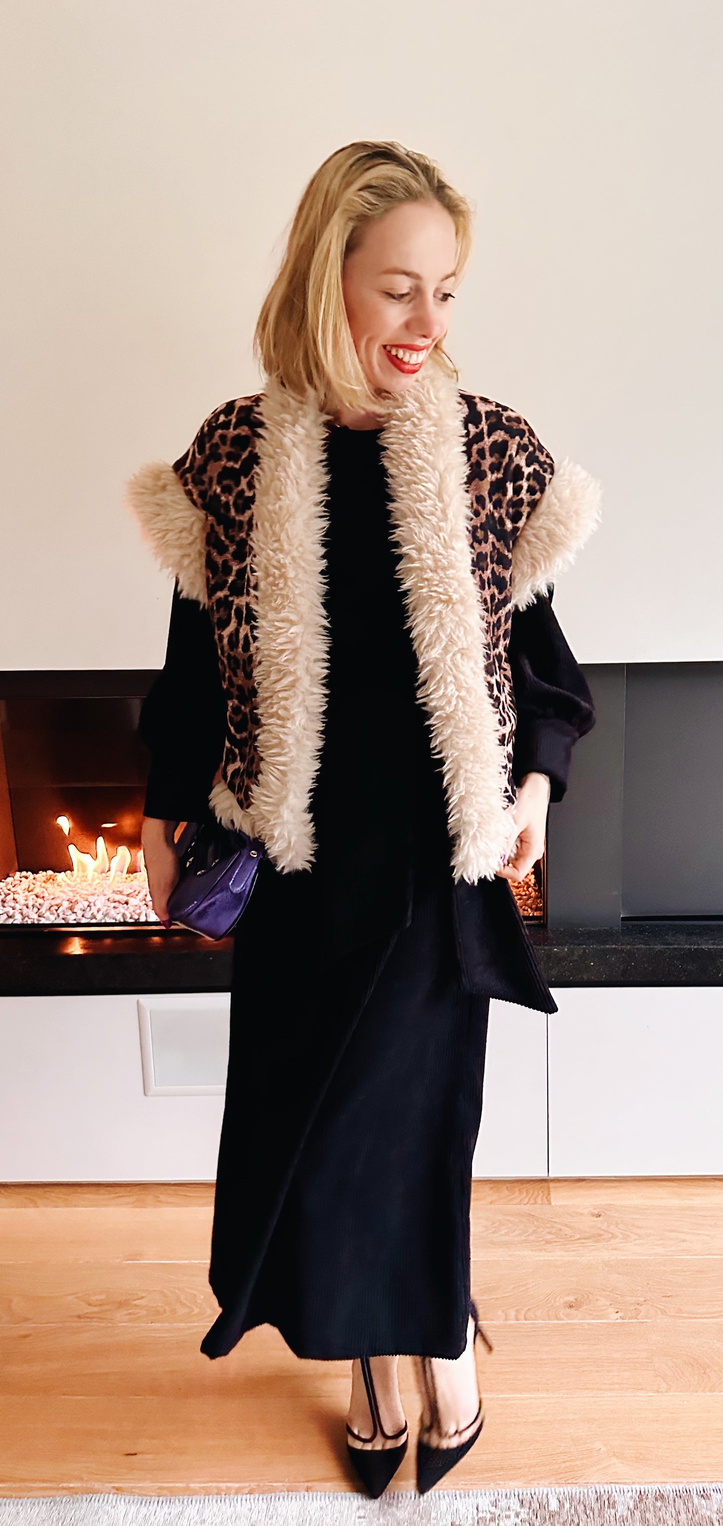 Rachel gilet luipaard