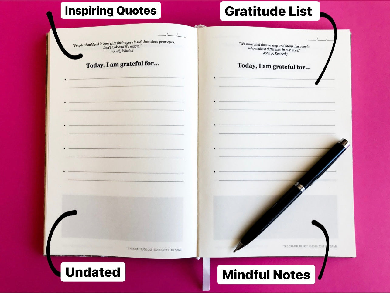 Journal: The gratitude list Sapphire