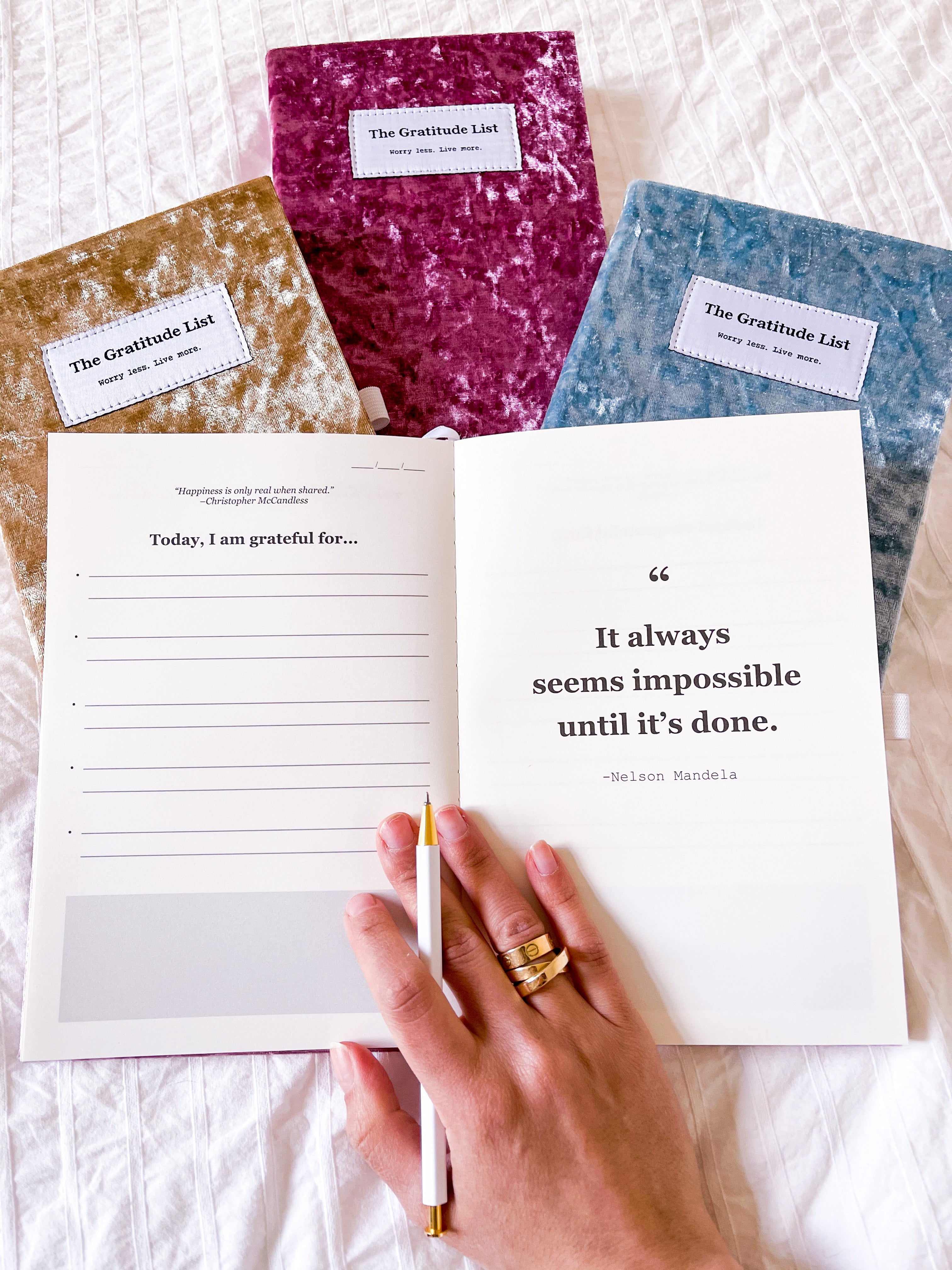 Journal: The gratitude list Sapphire