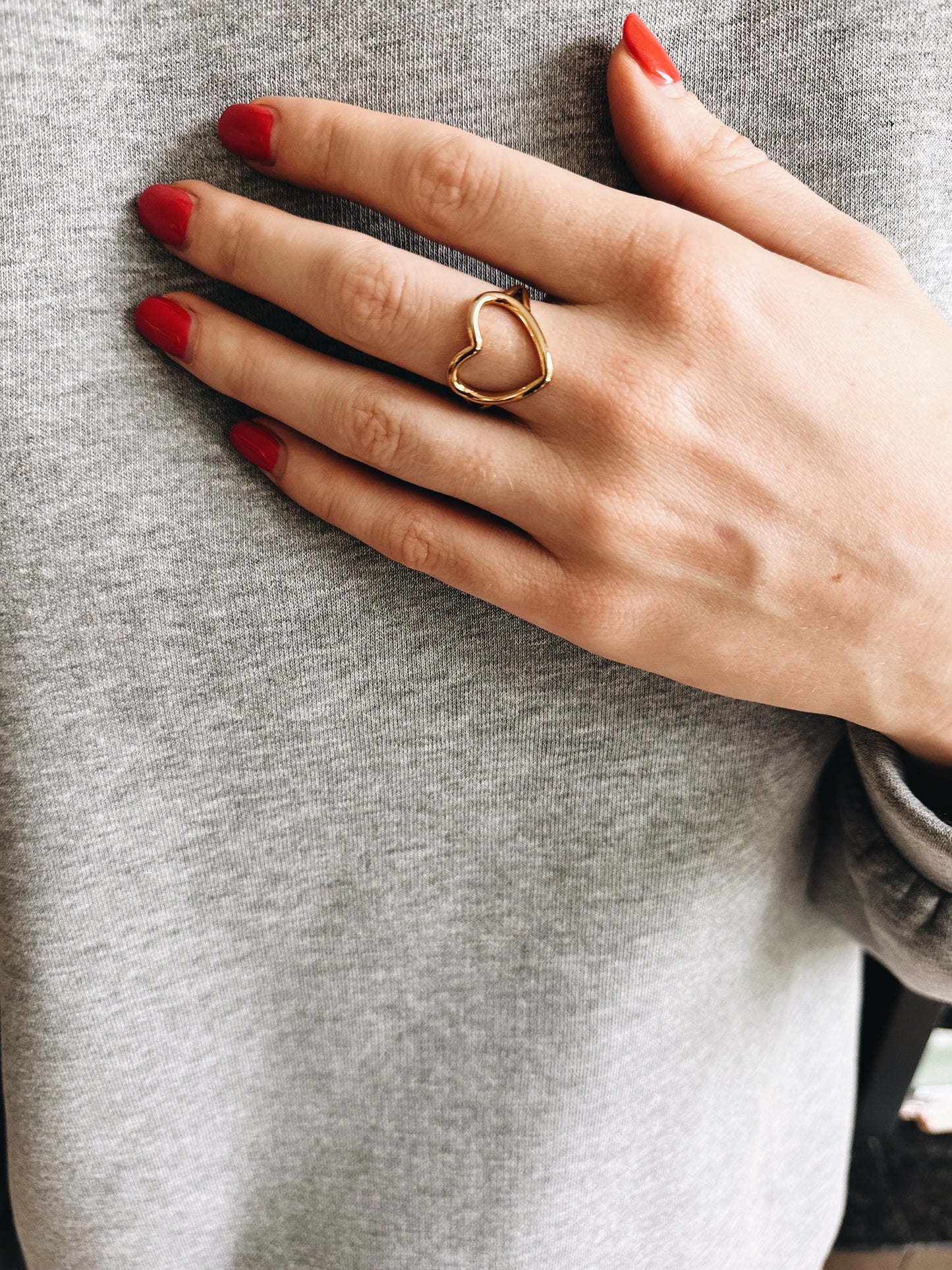 Kiki heart ring goud