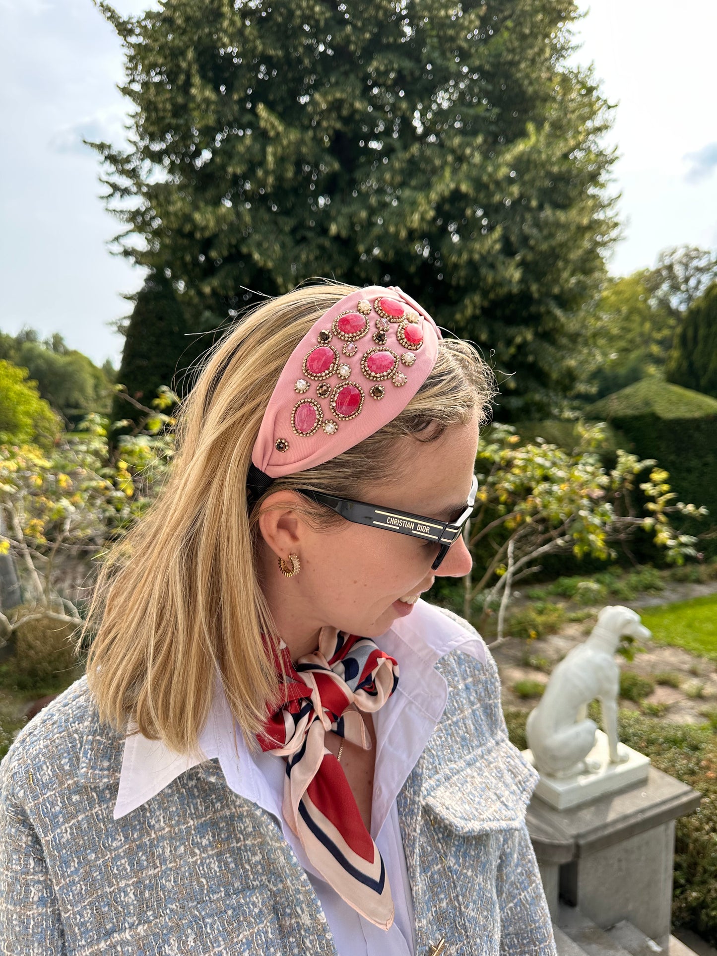 Stine diadeem roze