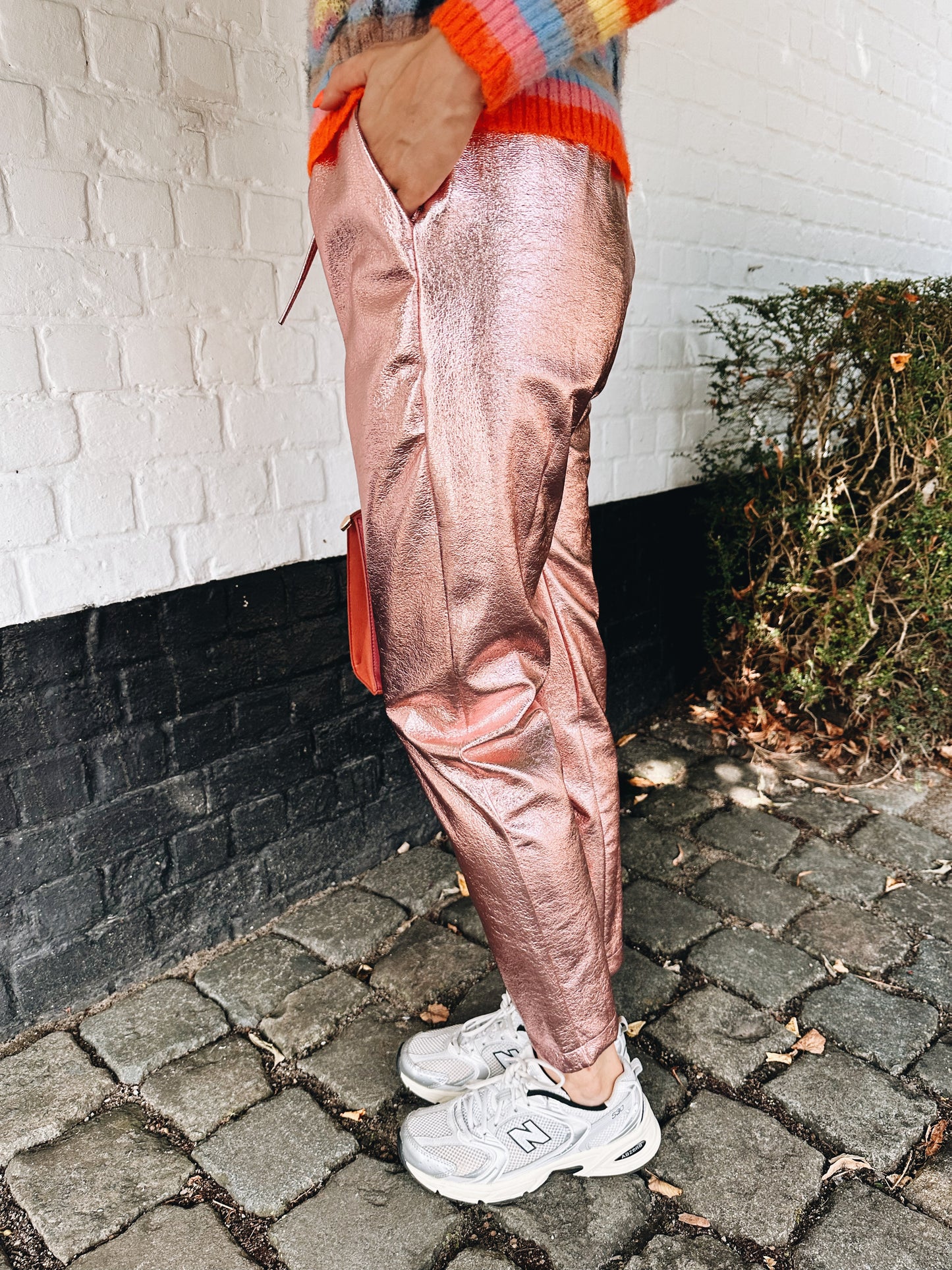 Nina metallic broek