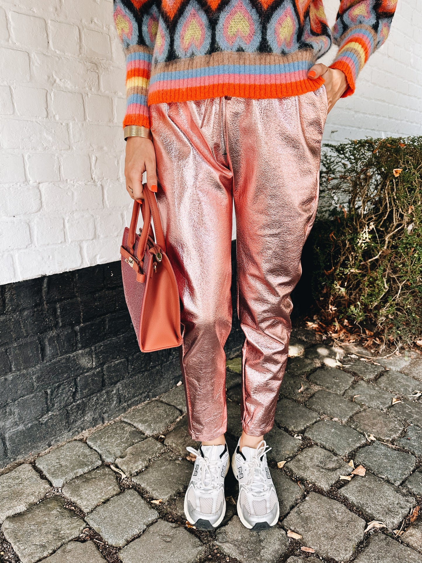 Nina metallic broek