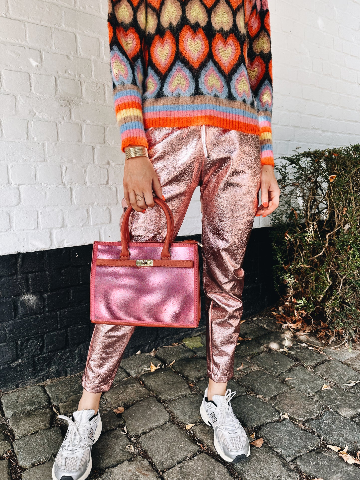 Nina metallic broek