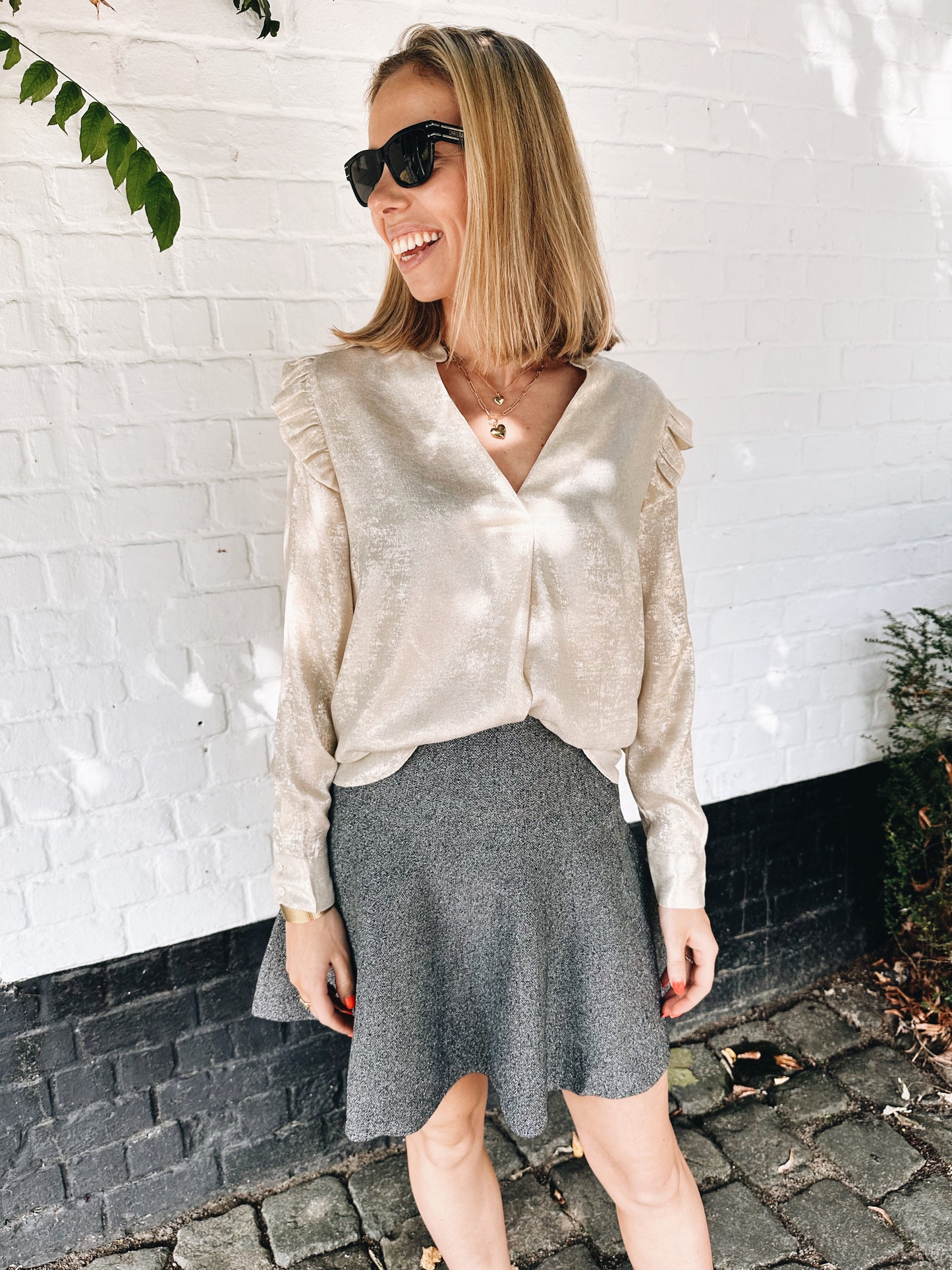 Lina blouse goud