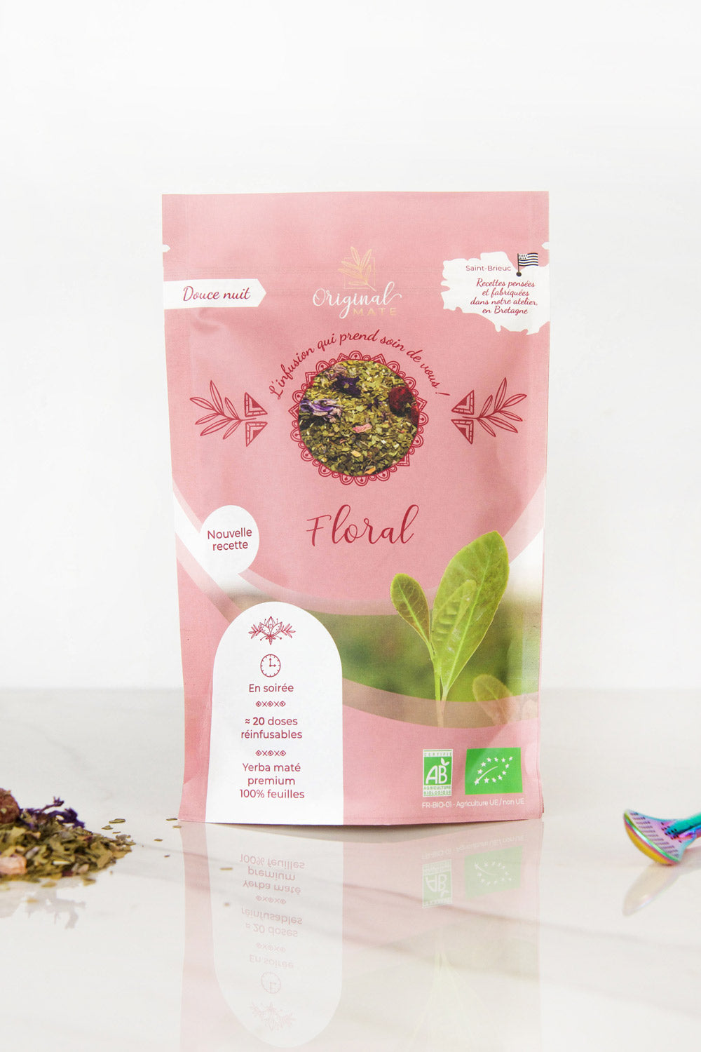 Floral Maté (lavendel, kaasjeskruid, rozenblaadjes) Bio - 70g