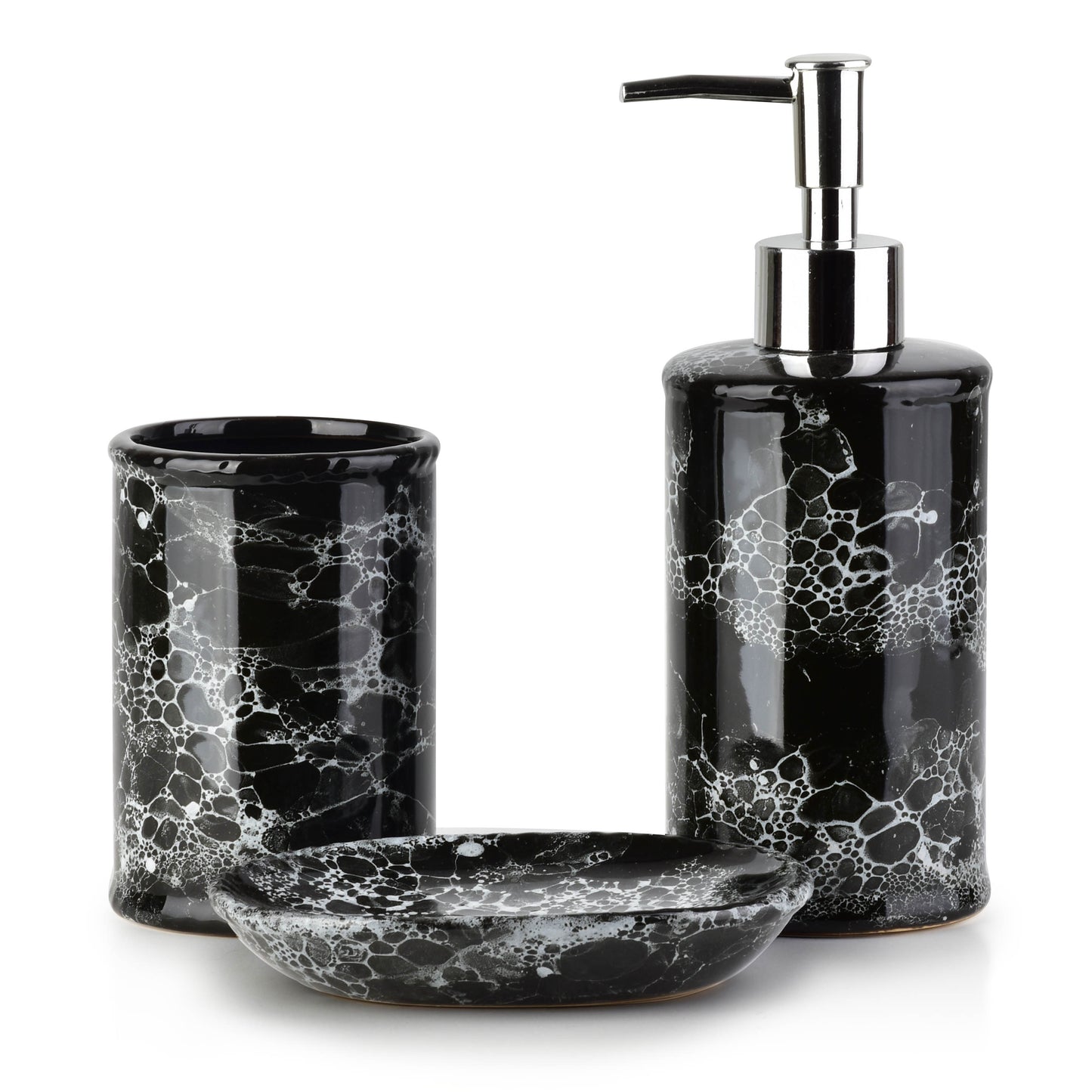 Odette Black Bathroom Set