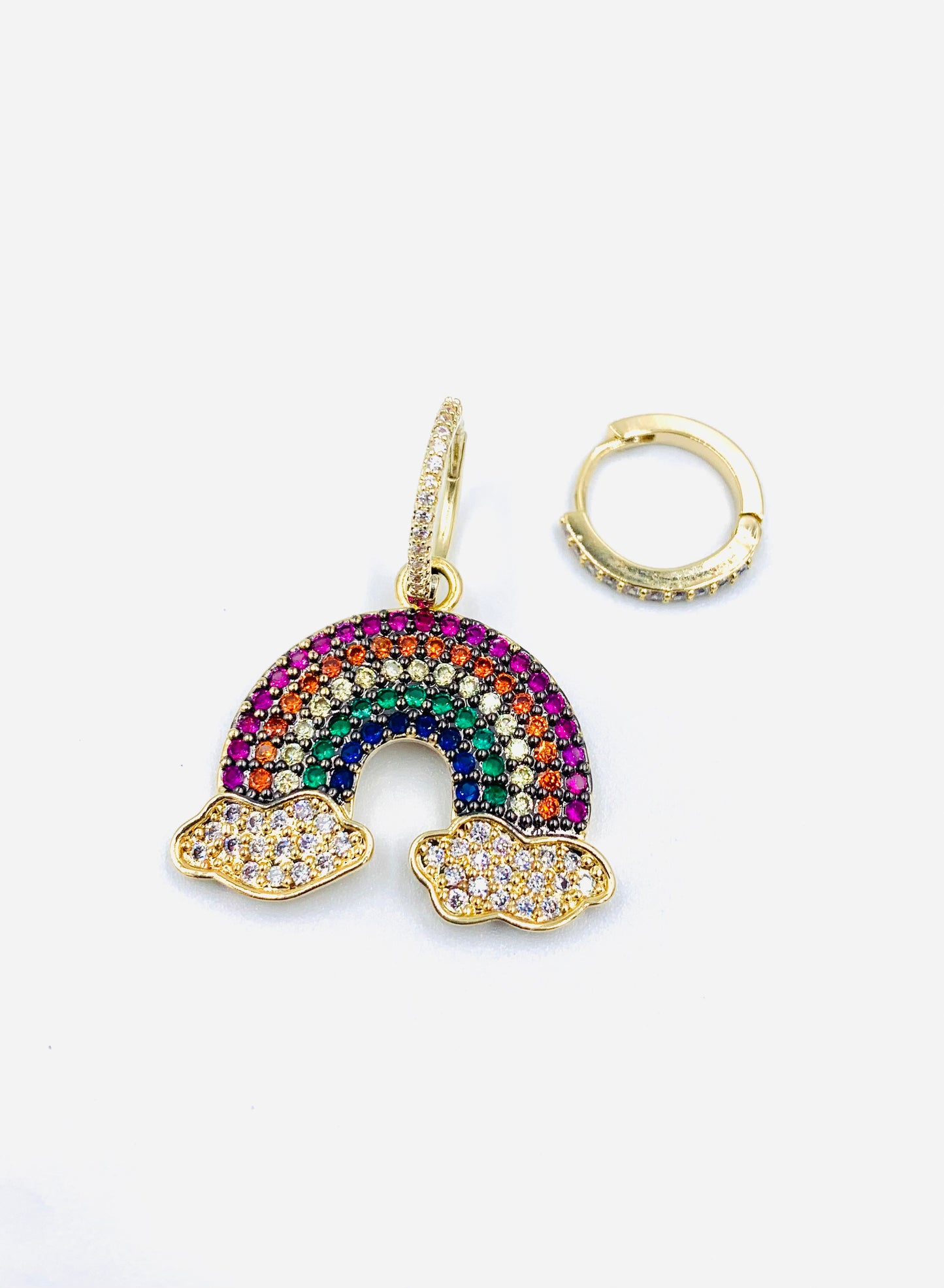 RAINBOW STRASS oorbellen