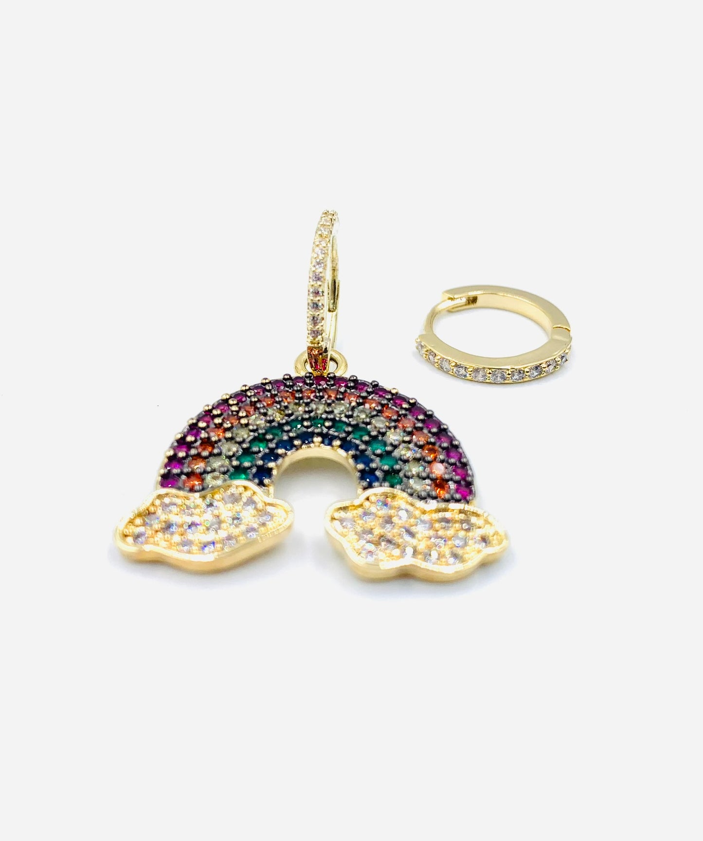 RAINBOW STRASS oorbellen