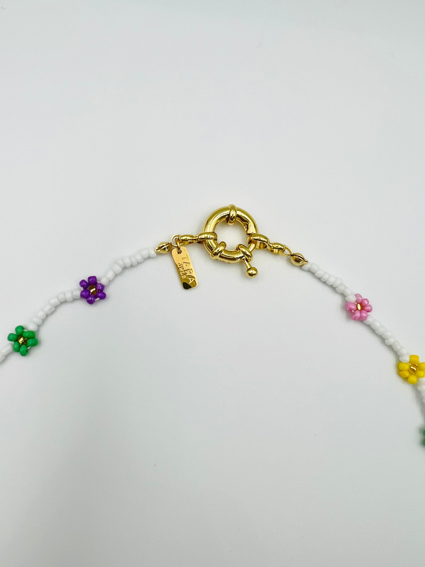 Ozanne flower halsketting handgemaakt