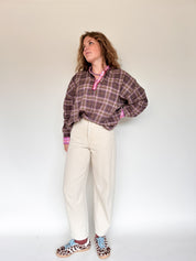 Lena ruit blouse