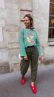 Colette longsleeve tee groen