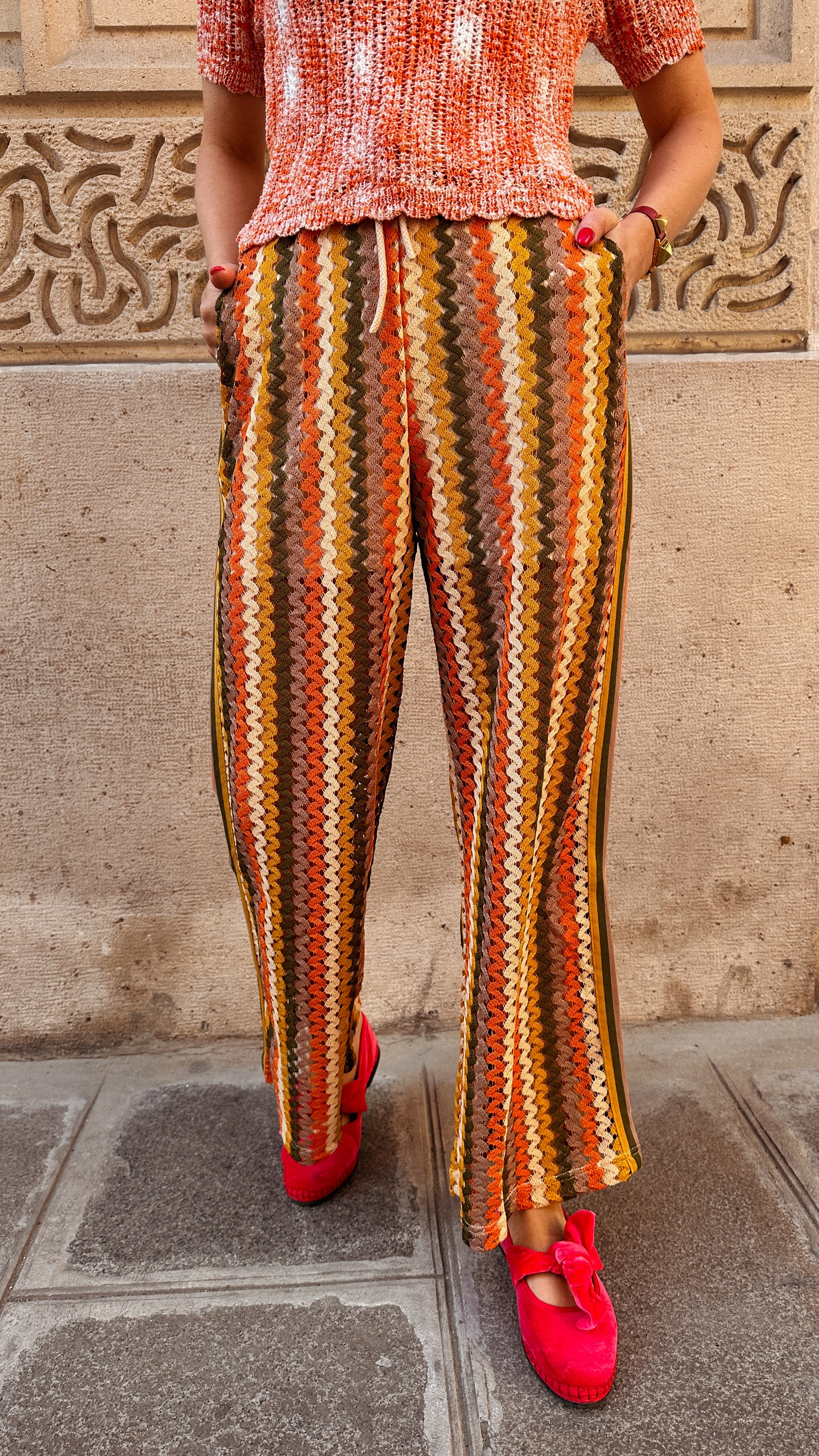 Adeline broek crochet kaki
