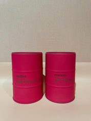 J-line geurkaars mama-spreuk roze Engels/Frans