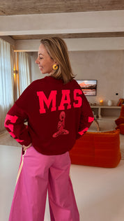 Moon bordeaux trui namaste