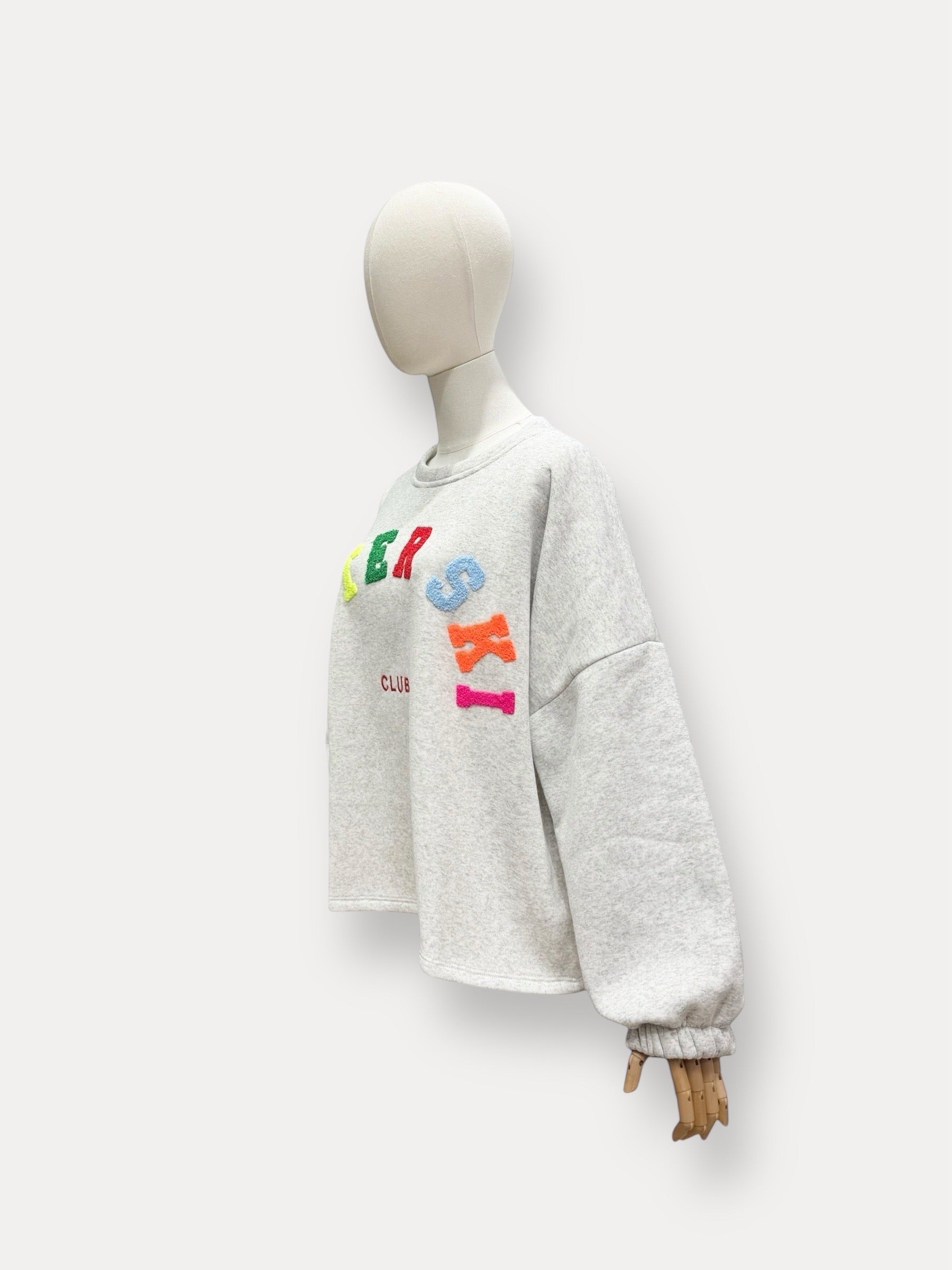 Afterski sweater grijs