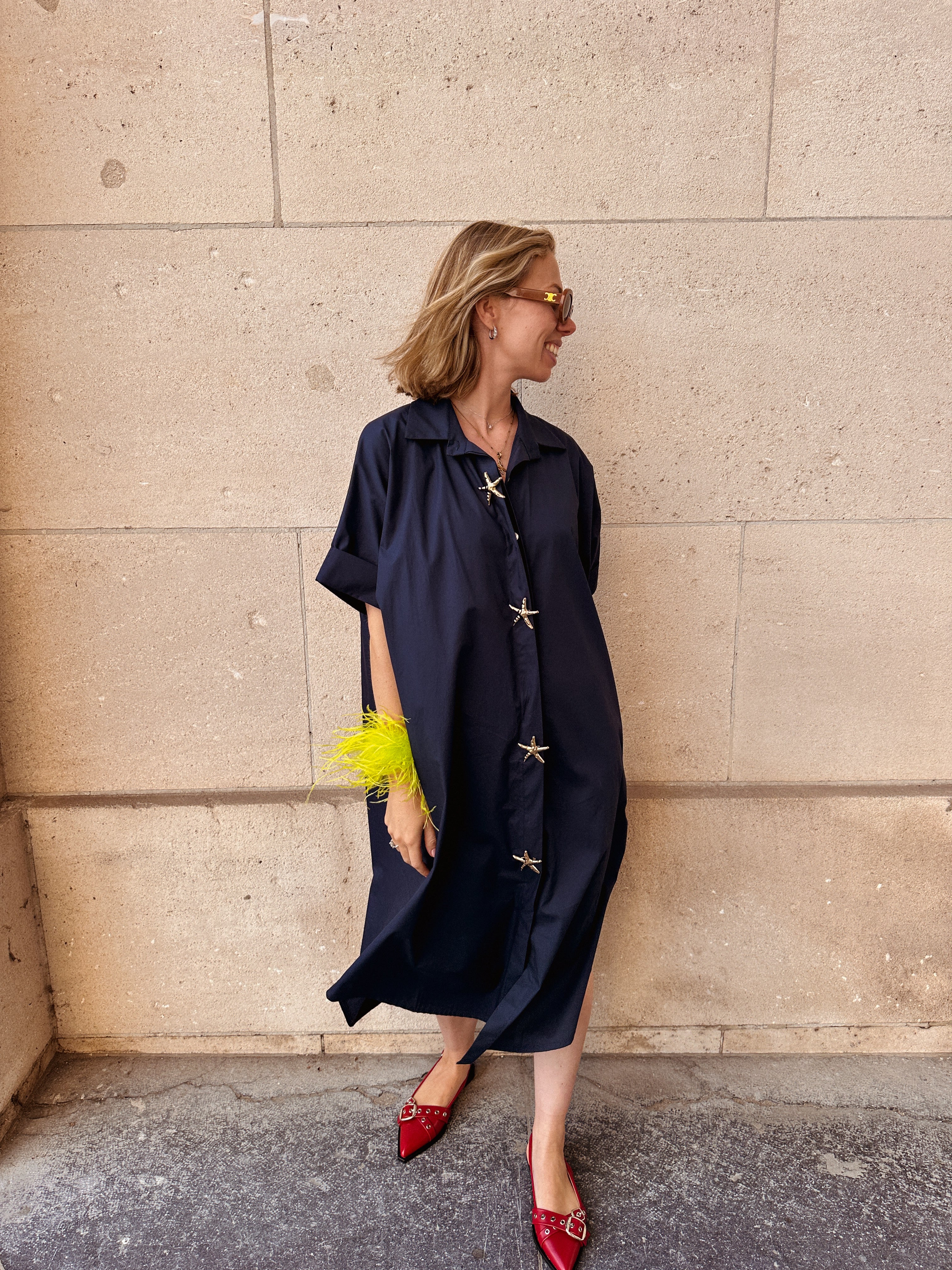 Senna donkerblauwe jurk