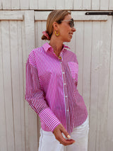 Talia blouse gestreept colourful rebel