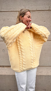 Lucy gebreide trui butteryellow