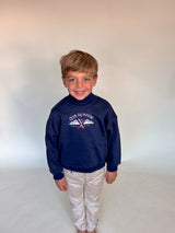 Club du matin sweater blauw kids