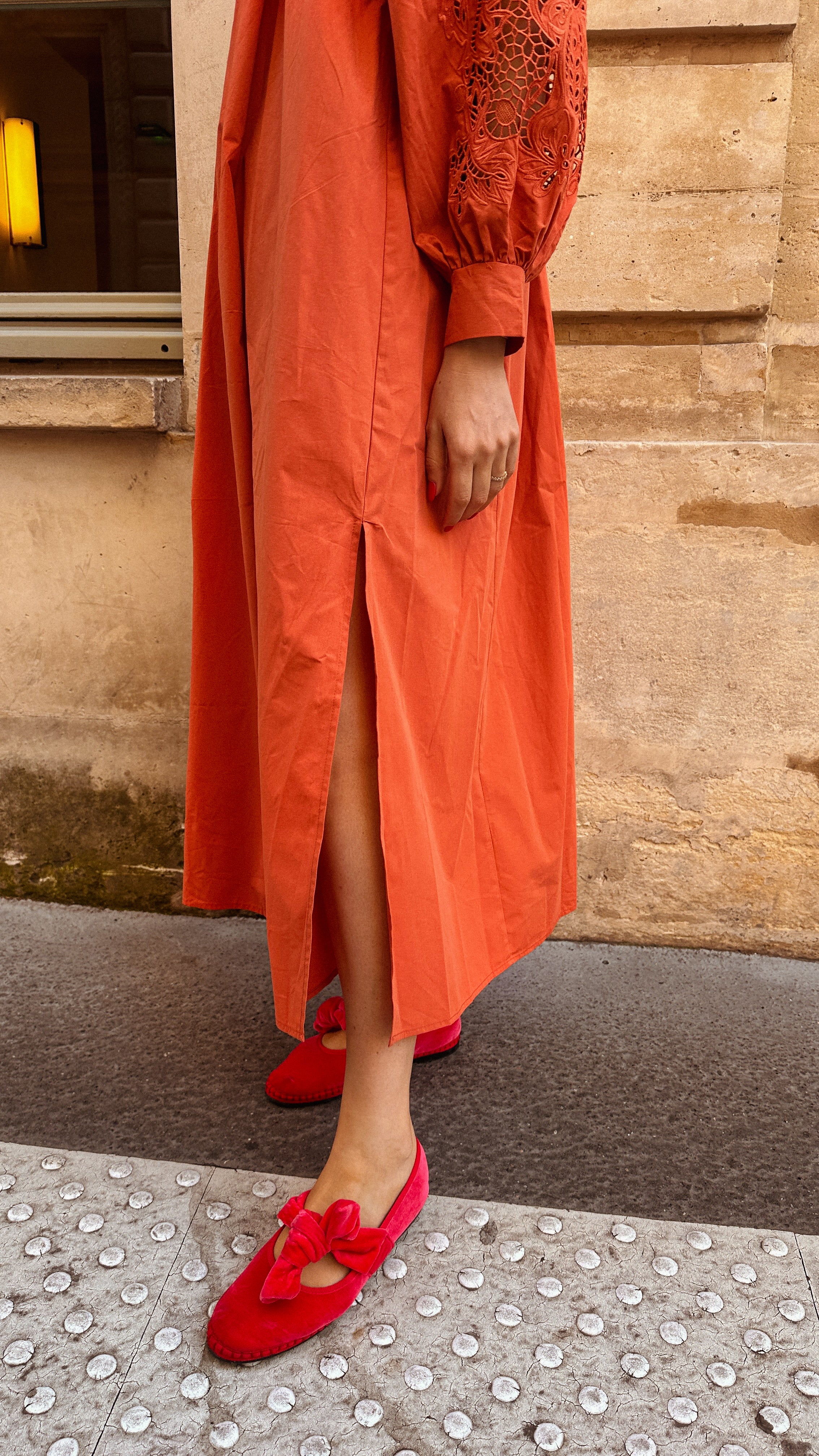 Tina jurk broderie