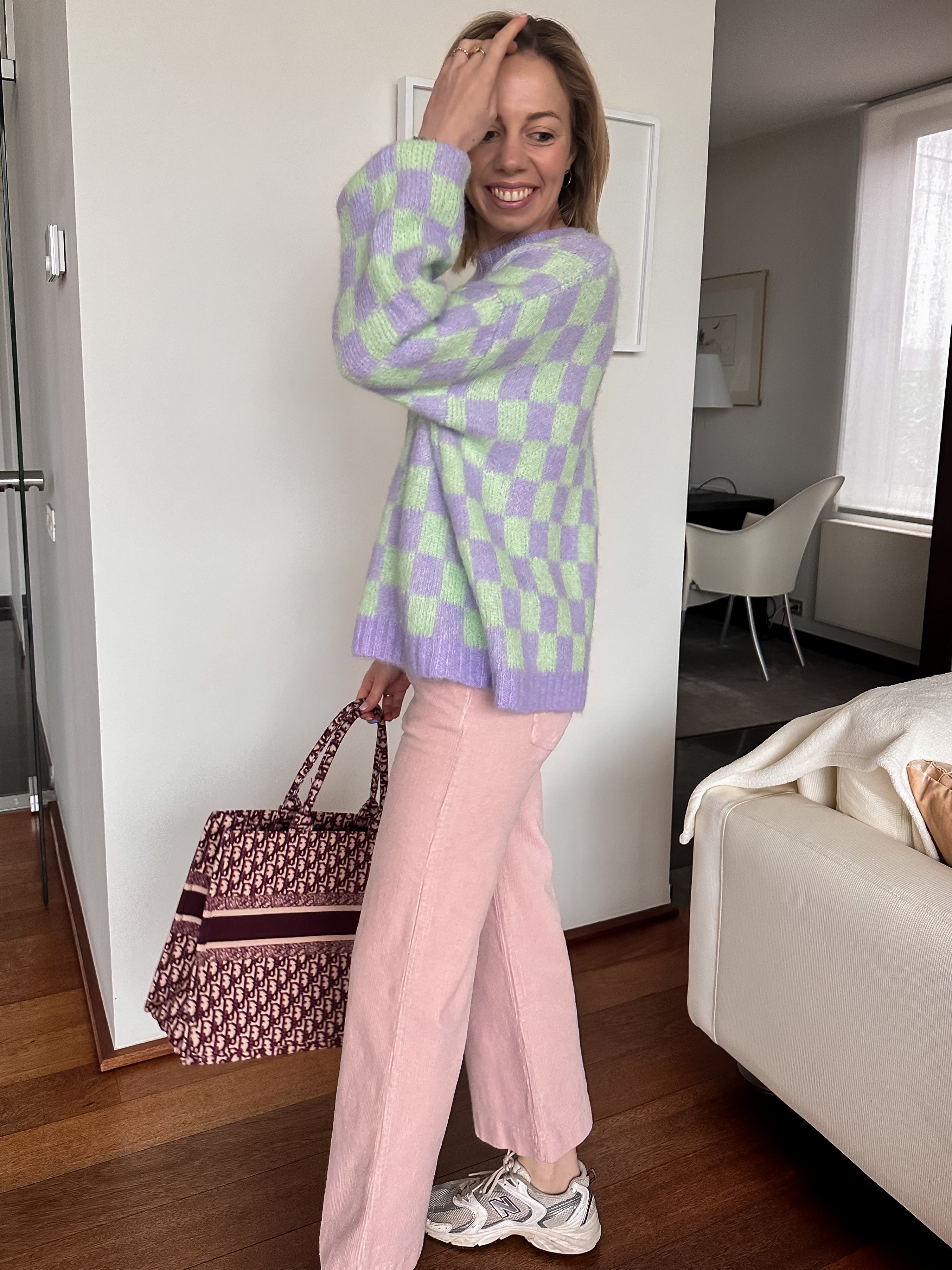 Roxy broek roze ribfluweel