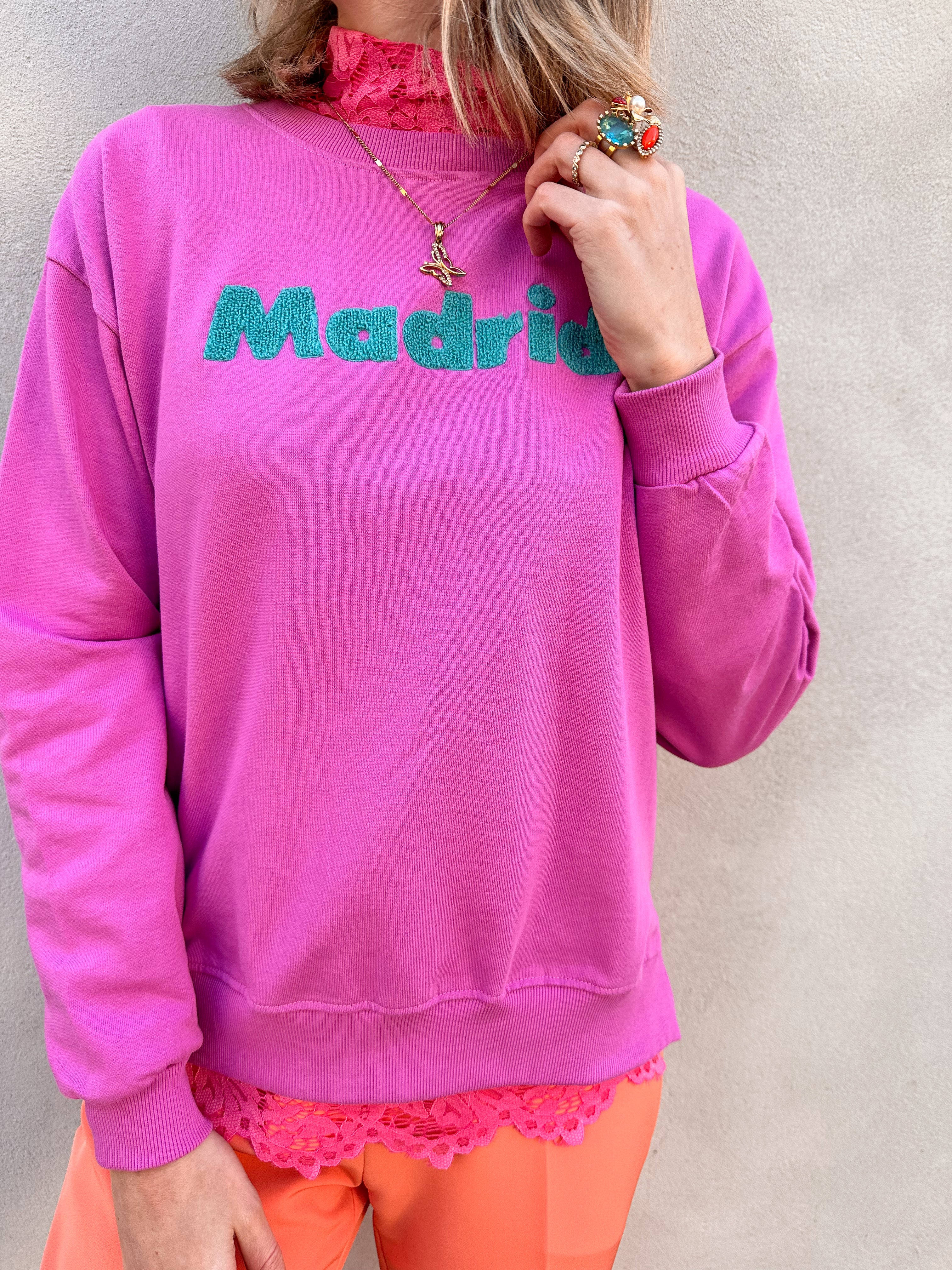Madrid sweater roze