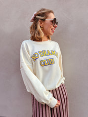 Sweater no drama club ecru