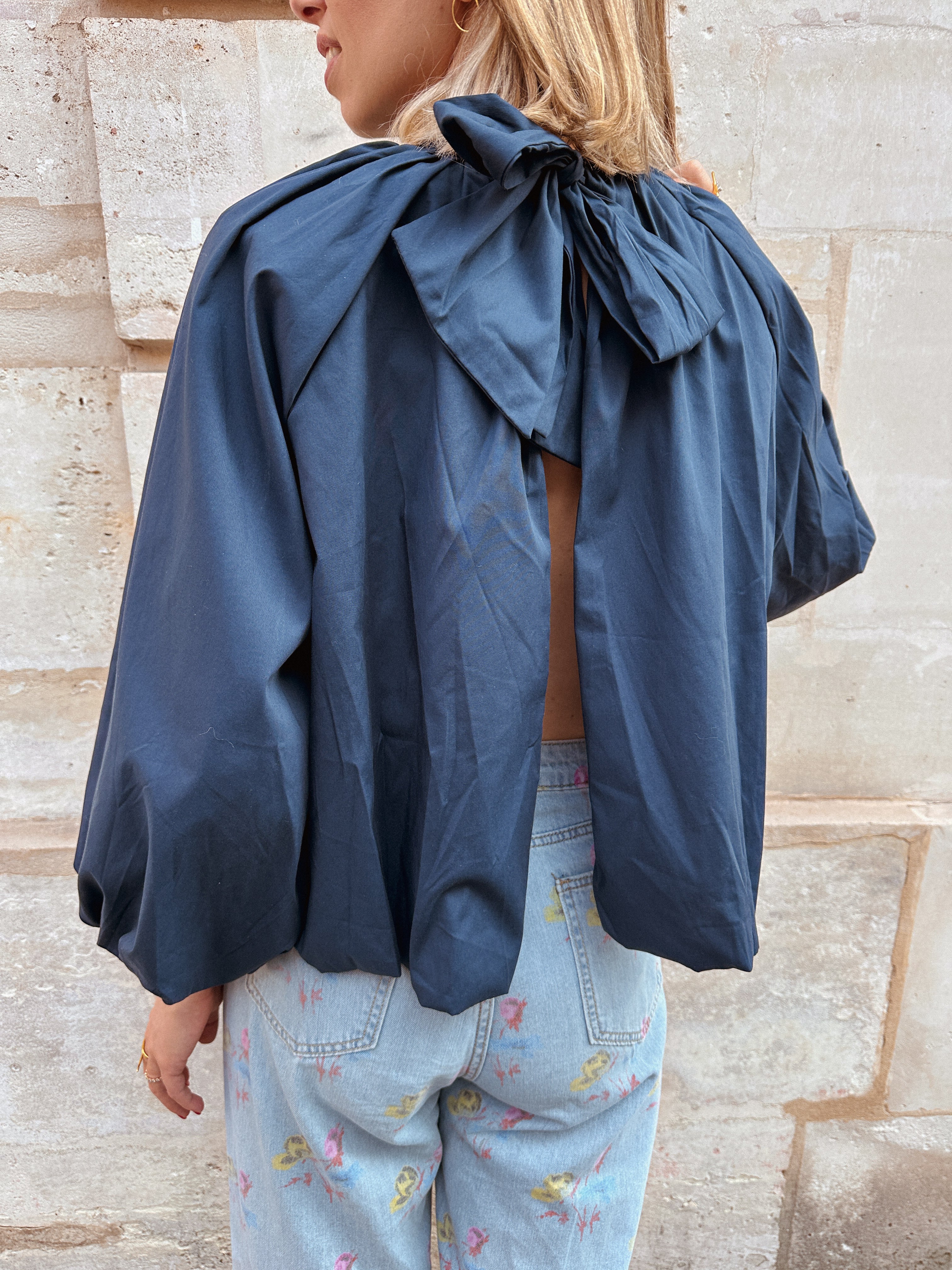 Elise blouse donkerblauw