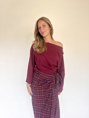 Amelie longsleeve burgundy