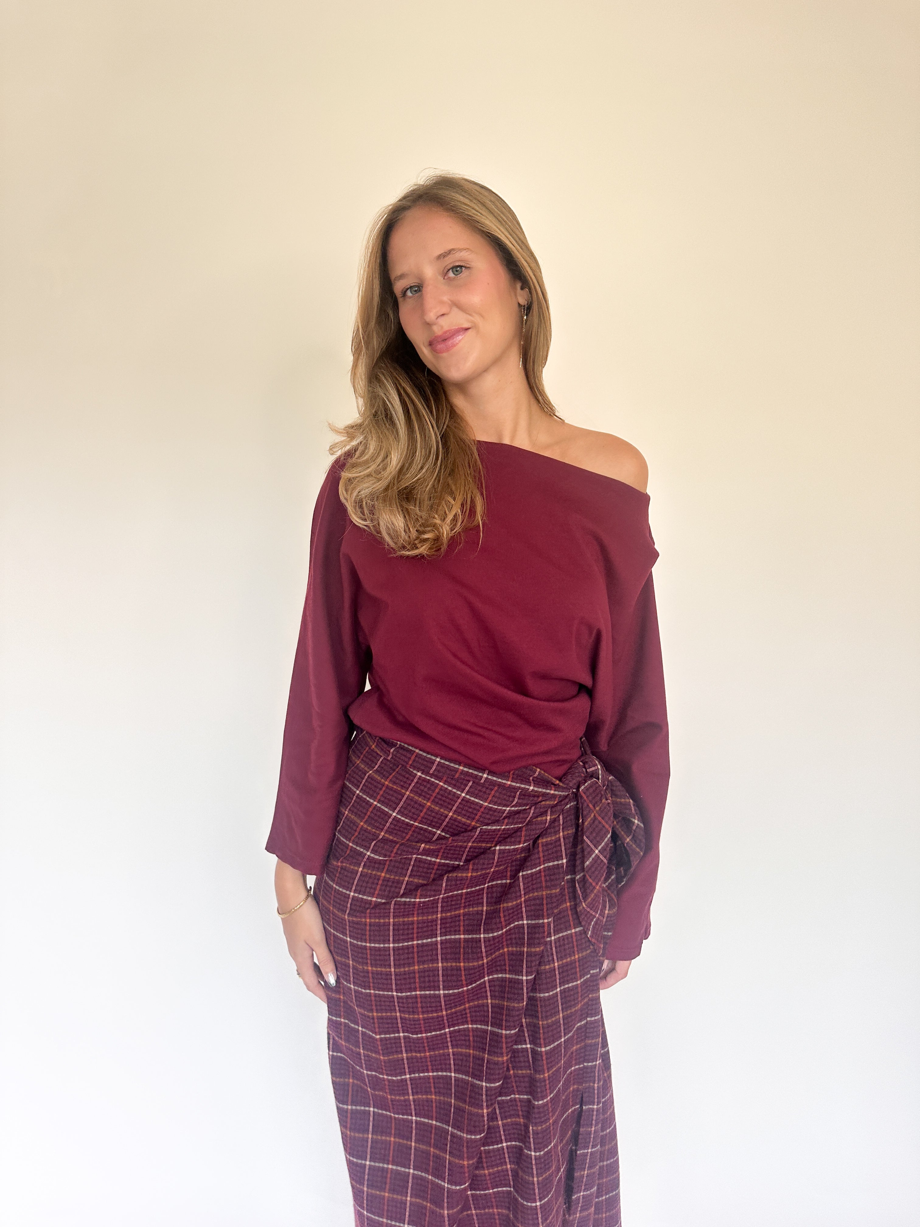 Amelie longsleeve burgundy