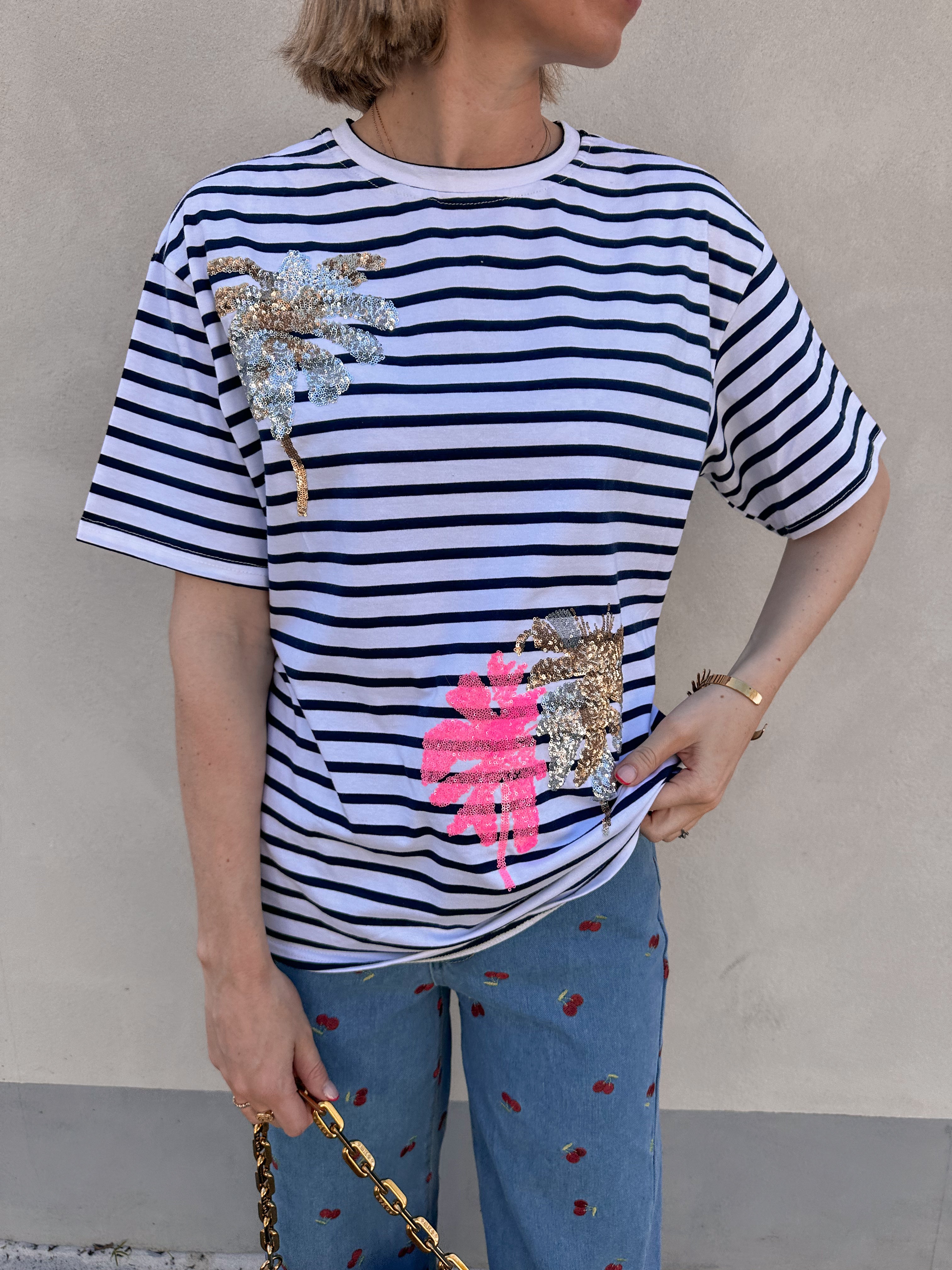 Sarah t-shirt gestreept