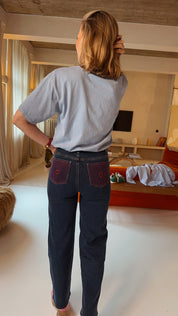 Tess jeans donkerblauw heart