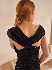 Jente jurk koningsblauw