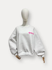 Après ski sweater grijs multicolor