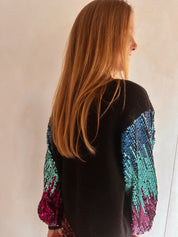 Shana trui multicolor pailletten