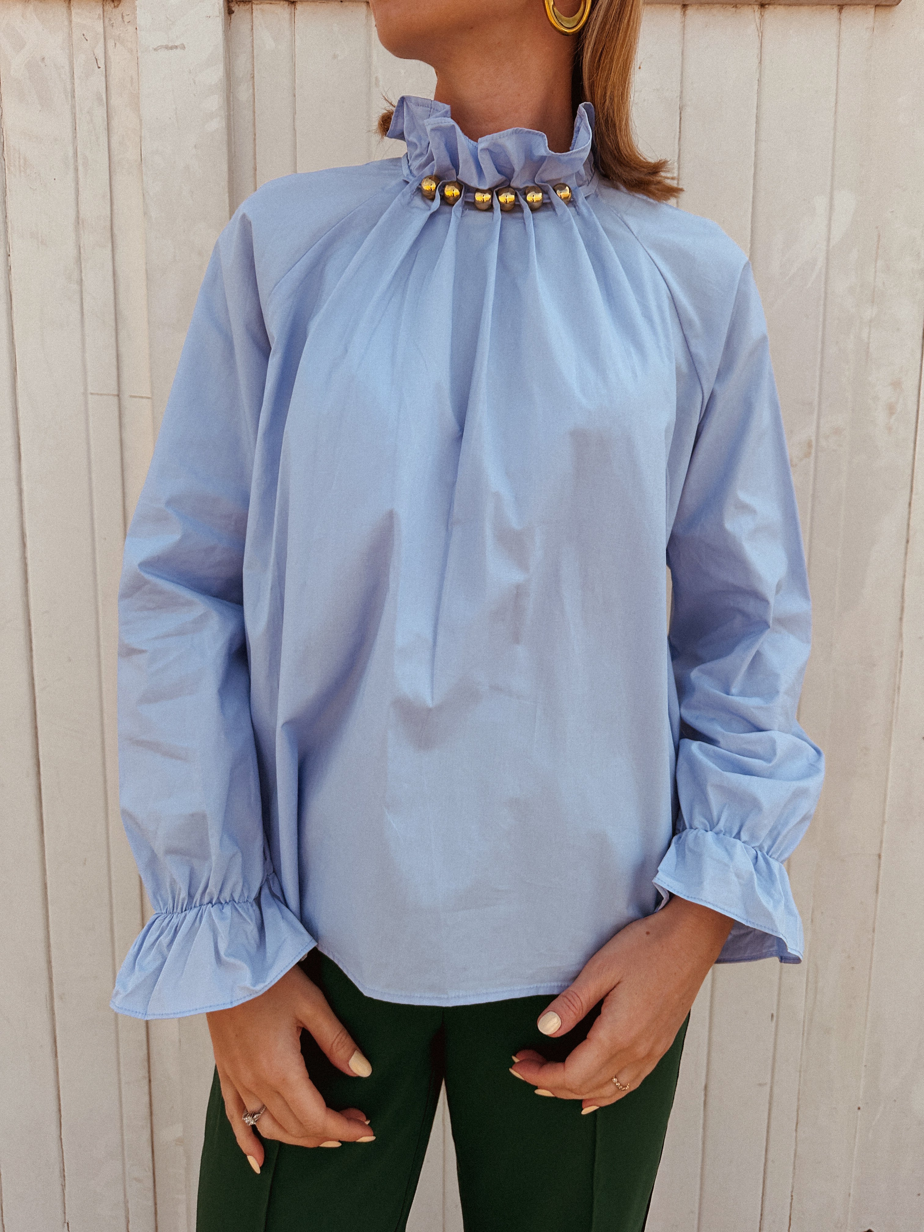 Mira blouse met parels
