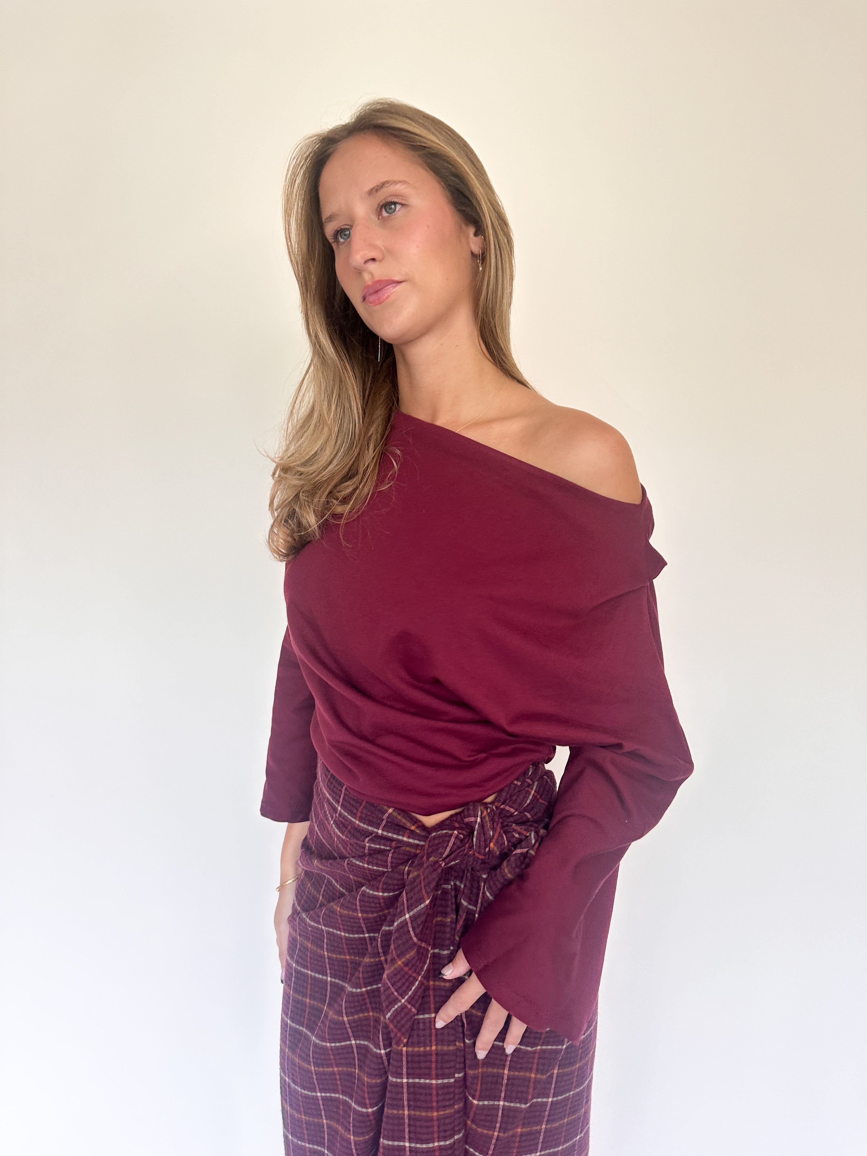 Amelie longsleeve burgundy