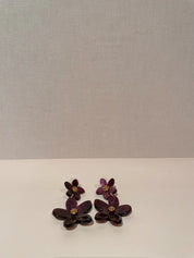 Siena oorbellen burgundy