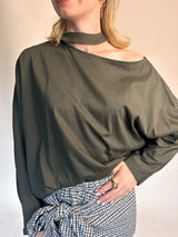 Florence top dark green