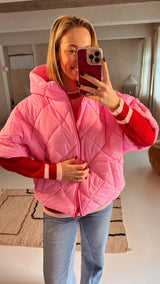 Linnea jas roze korte mouw