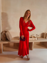 Tess jurk rood