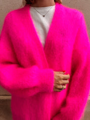 Ayla lange cardigan roze