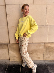 Noélie broek gebloemd