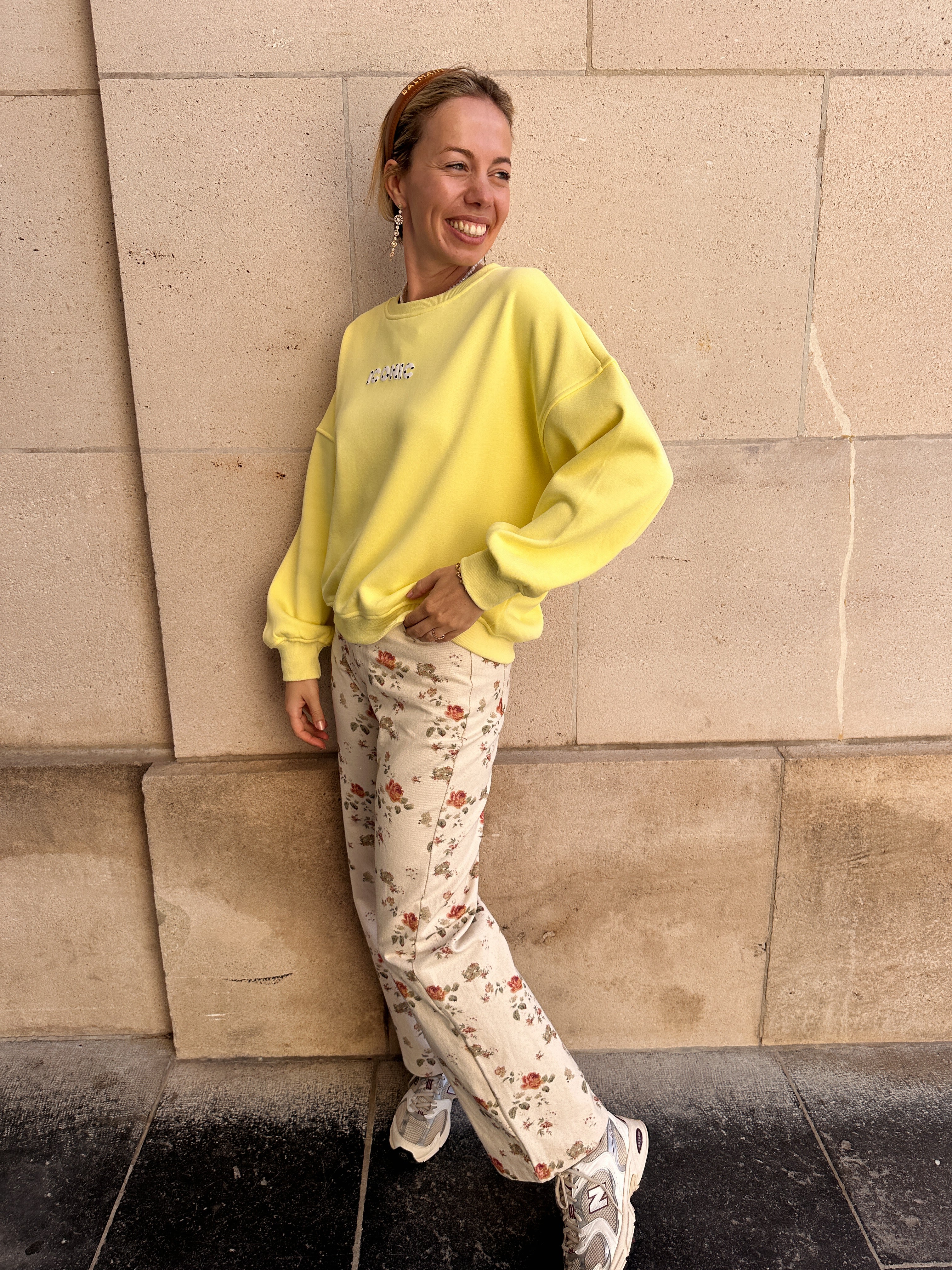 Noélie broek gebloemd