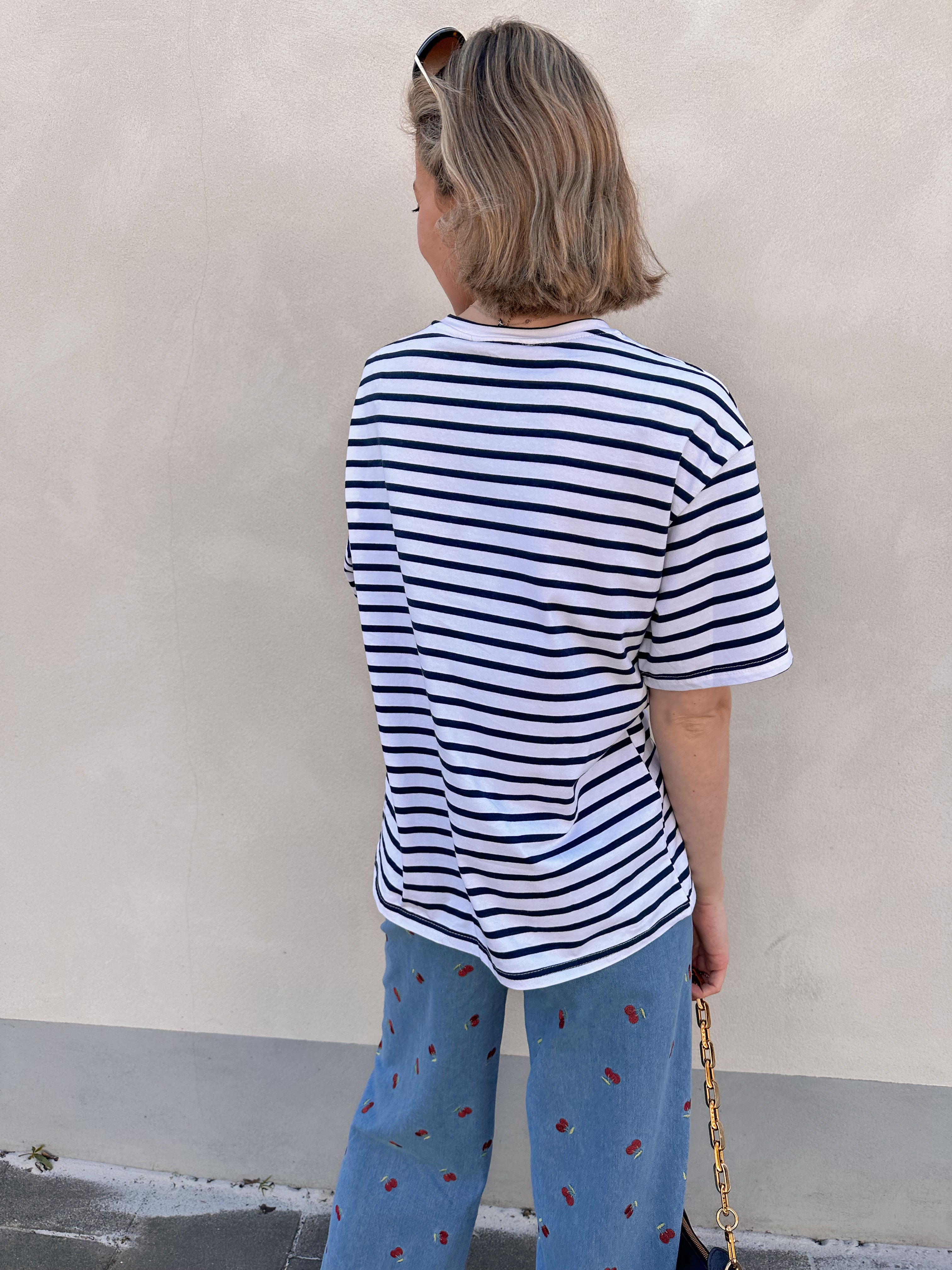 Sarah t-shirt gestreept