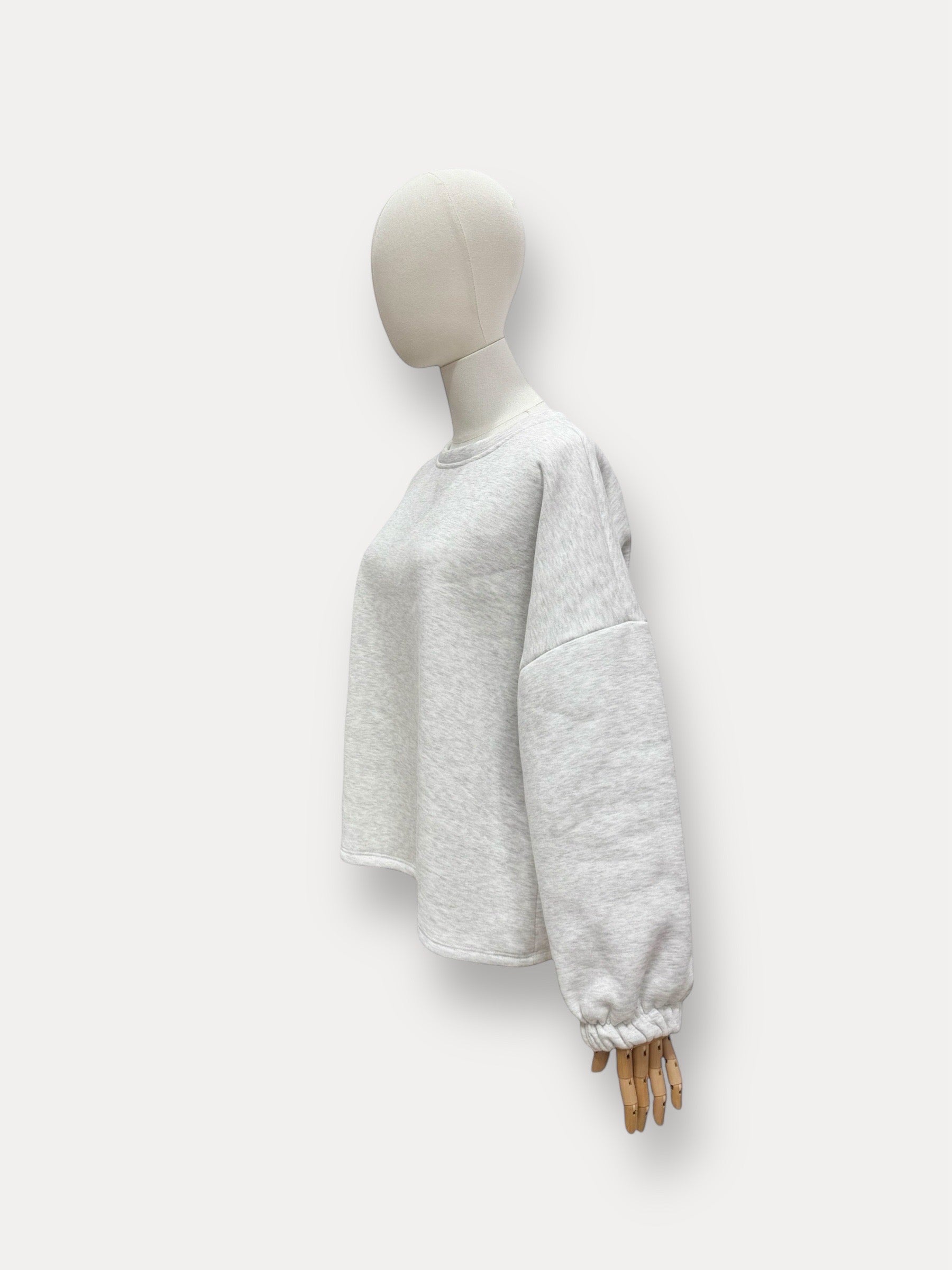 Bestie sweater grijs/blauw/roze